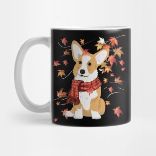 Maple Dog Leaf Fall Hello Autumn Funny Corgi Lover Mug